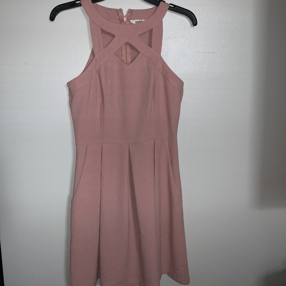Blush Skater Dress